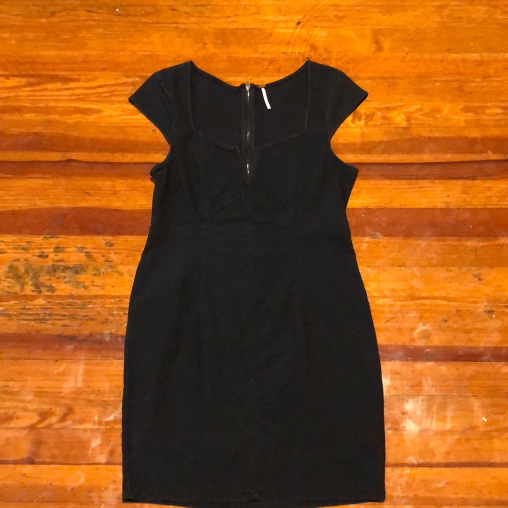 Black jean dress
